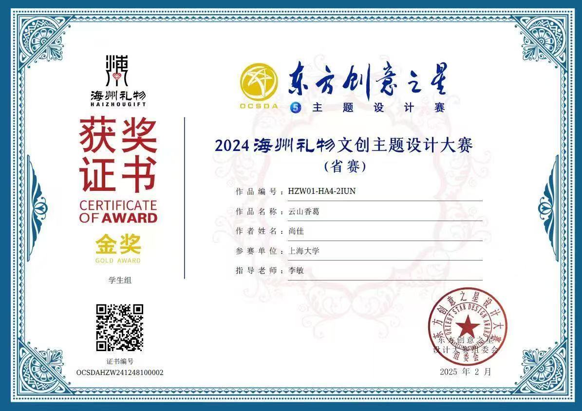 东方创意之星省金奖